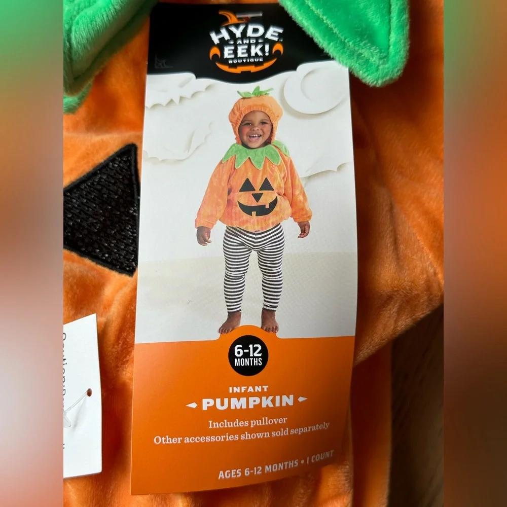 NEW Hyde & Eek Infant Pumpkin Costume size 0-6 and 6-12 Months - Picture 10 of 11